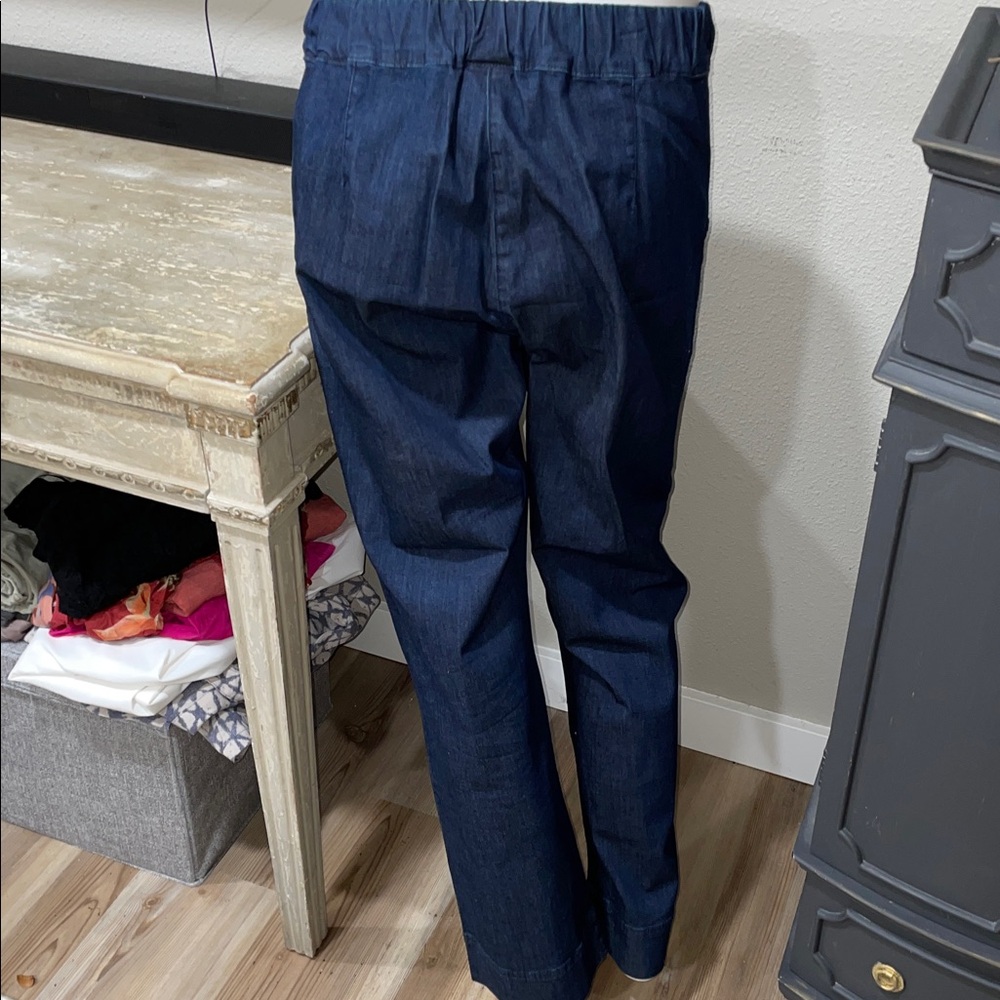 MaxMara Dark Blue Straight Leg Jeans - Picture 8 of 10
